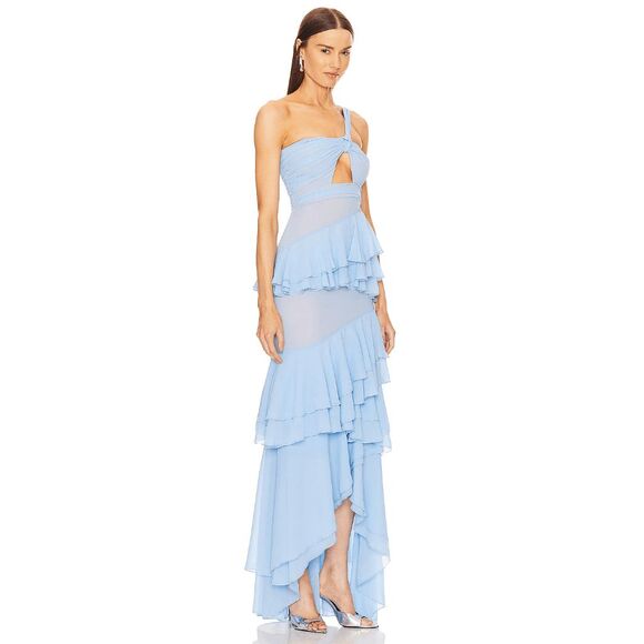 Michael Costello x REVOLVE Ariella Maxi Dress in Baby Blue Size XXS $358 - Picture 2 of 12